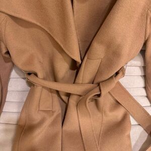 Zara Camel trench Coat with Belt | Classic Wool-Style Coat